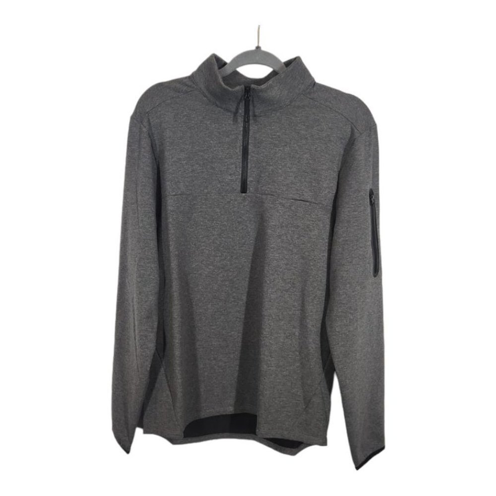 NWT ASOS 4505 icon muscle fit training sweatshirt with 1/4 zip in Charcoal Gray‎